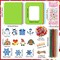 12 Sets Christmas Picture Frame Craft Kit for Kids Foam Photo Frames Self-Adhesive 200 Foam Stickers Picture Frame Crafts for DIY Winter Christmas Party Xmas Tree Ornaments